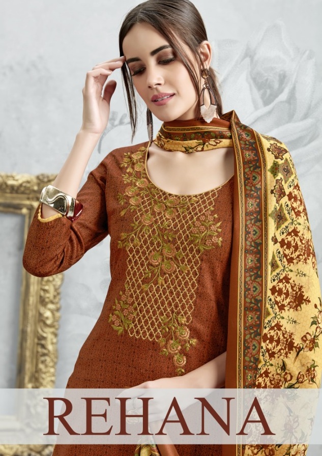 Rehana Woolen warm Salwar Kameez Pashmina Winter Collection